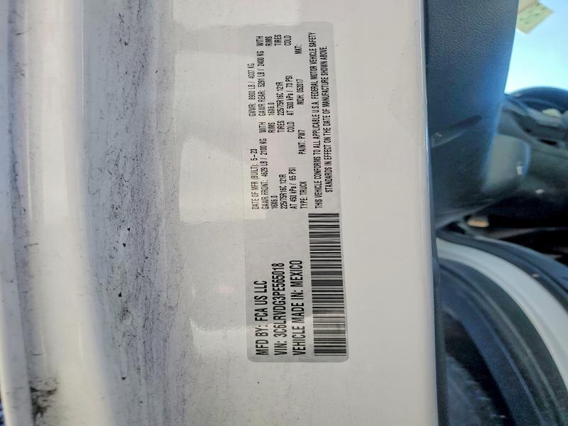 68138475 :رقم المزاد ، 3C6LRVDG3PE565018 vin ، 2023 Ram Promaster 2500 2500 High مزاد بيع