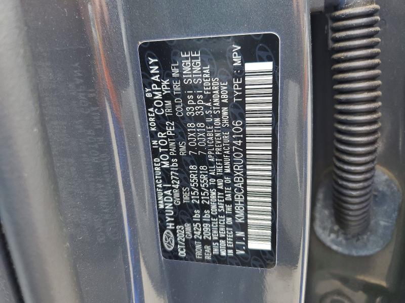 85603535 :رقم المزاد ، KM8HBCABXRU074106 vin ، 2024 Hyundai Kona مزاد بيع