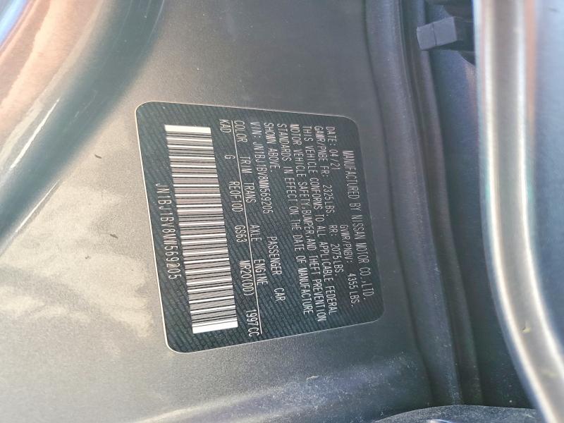 Продаж на аукціоні авто 2021 Nissan Rogue Sport, vin: JN1BJ1BV8MW569205, номер лоту: 54761396