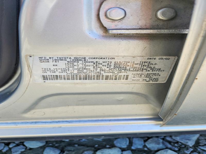 57837246 :رقم المزاد ، JTEHH20V520175281 vin ، 2002 Toyota Rav4 مزاد بيع