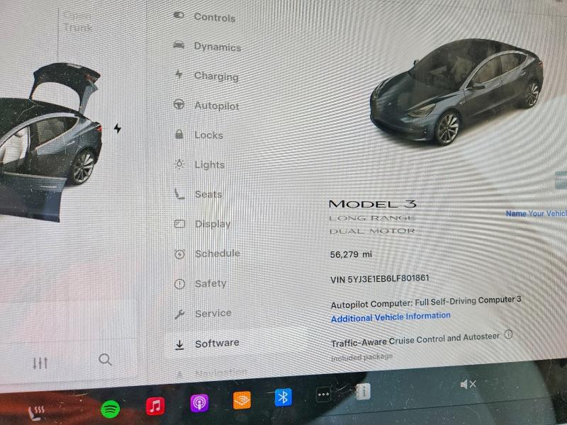 Продаж на аукціоні авто 2020 Tesla Model 3, vin: 5YJ3E1EB6LF801861, номер лоту: 56094426