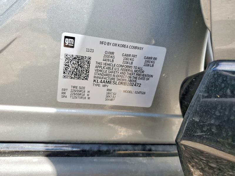 57898096 :رقم المزاد ، KL4AMESL0RB102472 vin ، 2024 Buick Encore Gx مزاد بيع