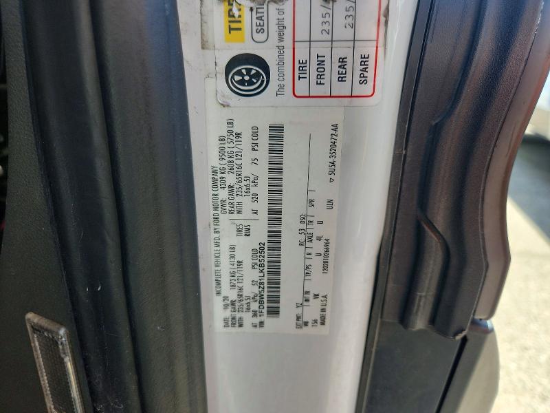 Продаж на аукціоні авто 2020 Ford Transit, vin: 1FDBW5Z81LKB52502, номер лоту: 55605226