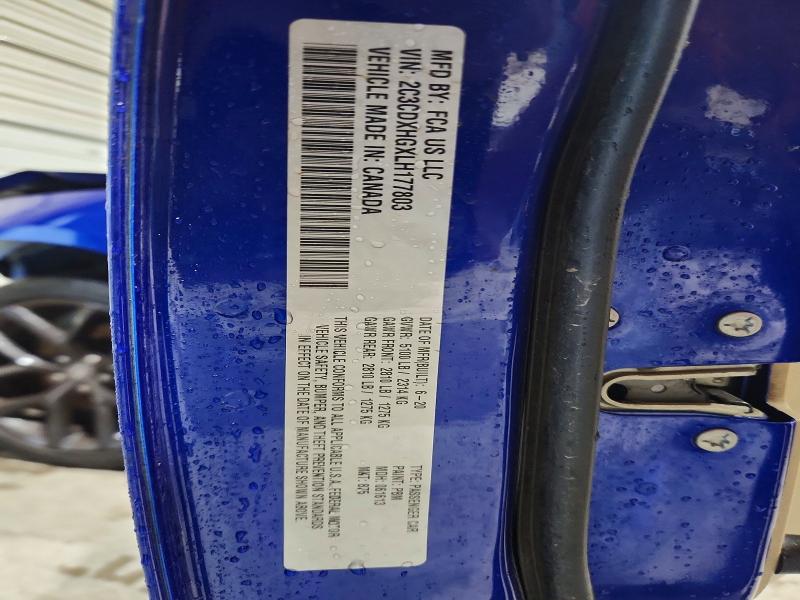 Продаж на аукціоні авто 2020 Dodge Charger, vin: 2C3CDXHGXLH177803, номер лоту: 58558336