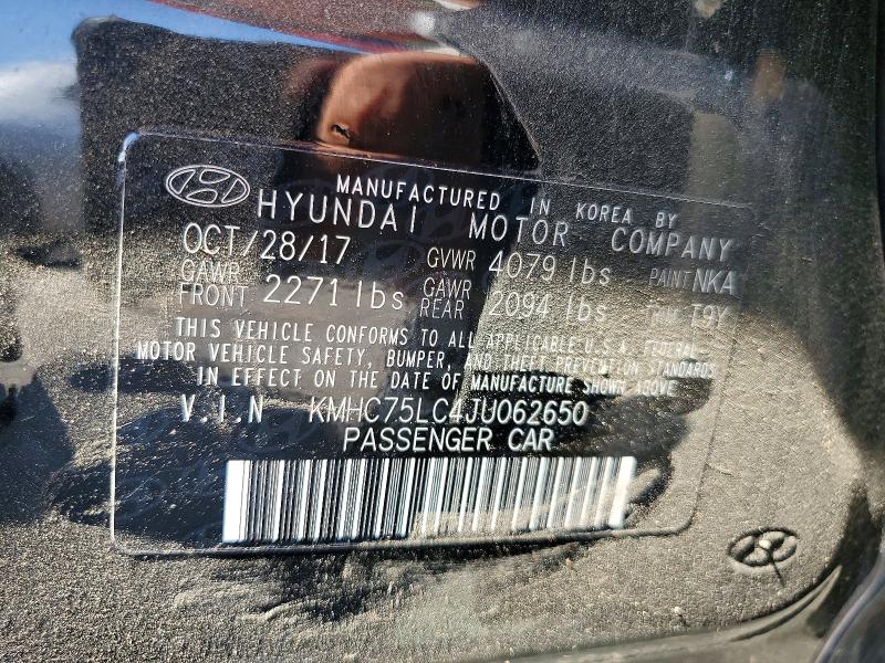 Aukcja sprzedaży 2018 Hyundai Ioniq, vin: KMHC75LC4JU062650, numer aukcji: 58140076