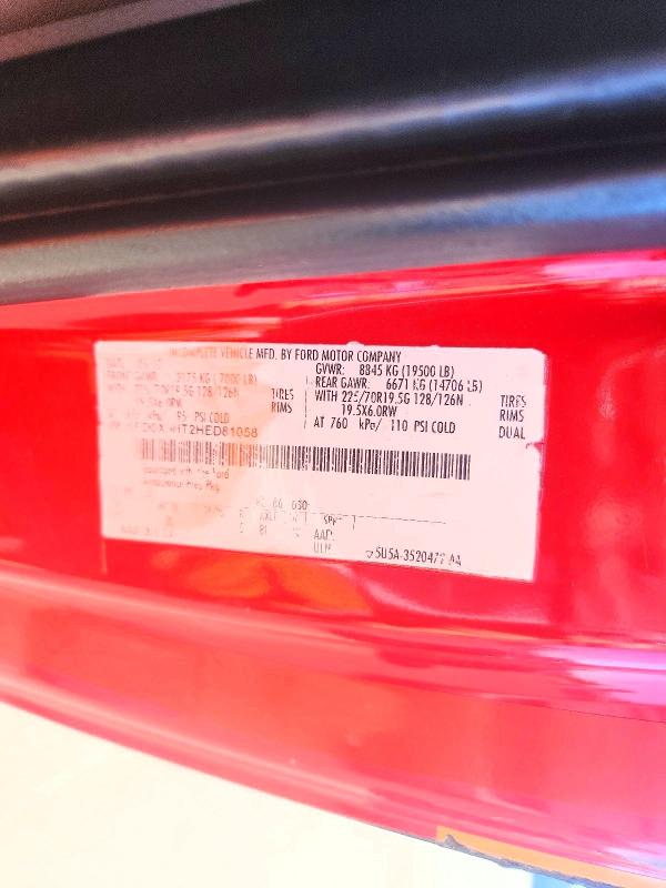 Aukcja sprzedaży 2017 Ford F550, vin: 1FD0X5HT2HED81058, numer aukcji: 57582166