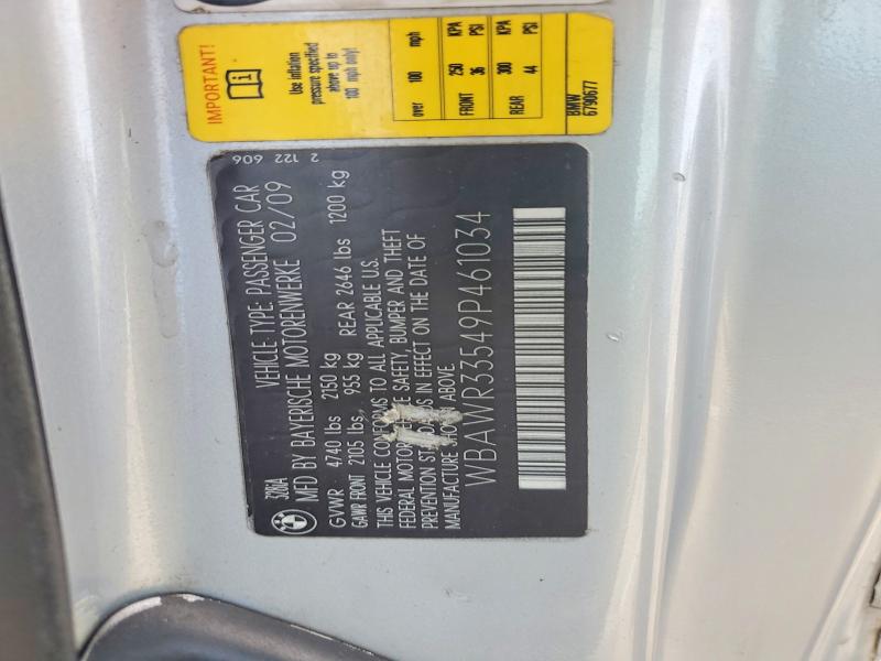 Продаж на аукціоні авто 2009 Bmw 328, vin: WBAWR33549P461034, номер лоту: 85631825