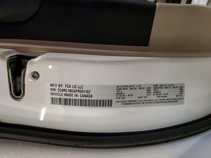 Продажа на аукционе авто 2023 Chrysler Pacifica, vin: 2C4RC1BG6PR591157, номер лота: 56528656