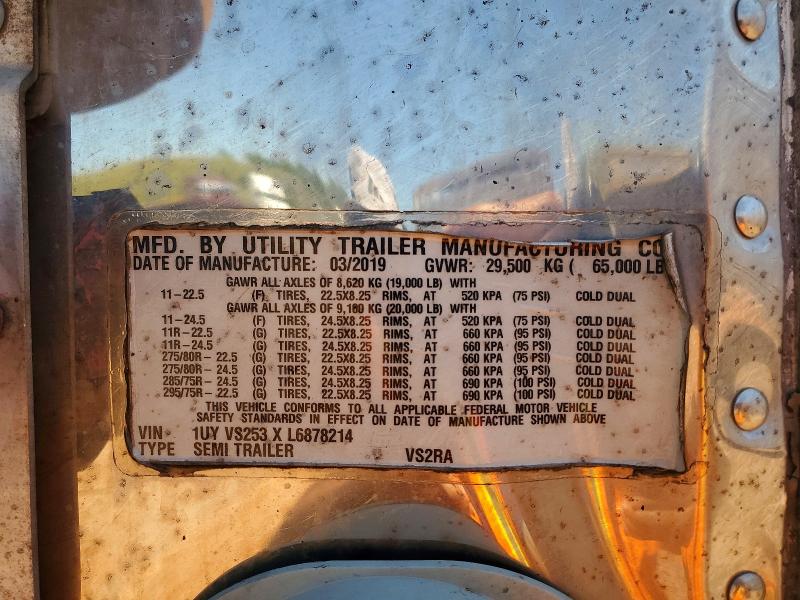 Продаж на аукціоні авто 2020 Utility Trailer Vs2ra, vin: 1UYVS253XL6878214, номер лоту: 56459456
