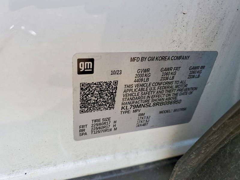 Продаж на аукціоні авто 2024 Chevrolet Trailblazer, vin: KL79MNSL8RB086950, номер лоту: 58569066