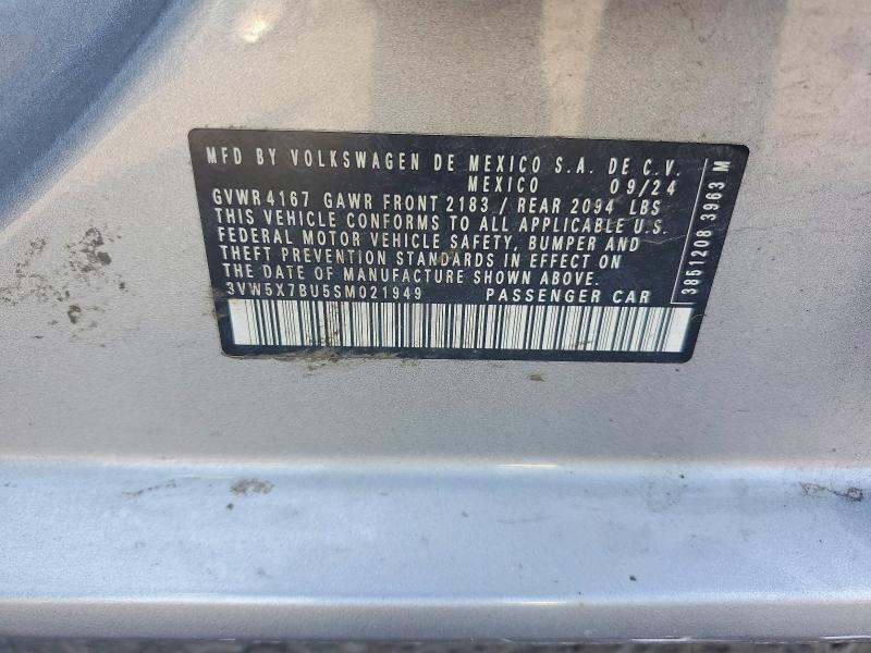 Продаж на аукціоні авто 2025 Volkswagen Jetta, vin: 3VW5X7BU5SM021949, номер лоту: 56369026