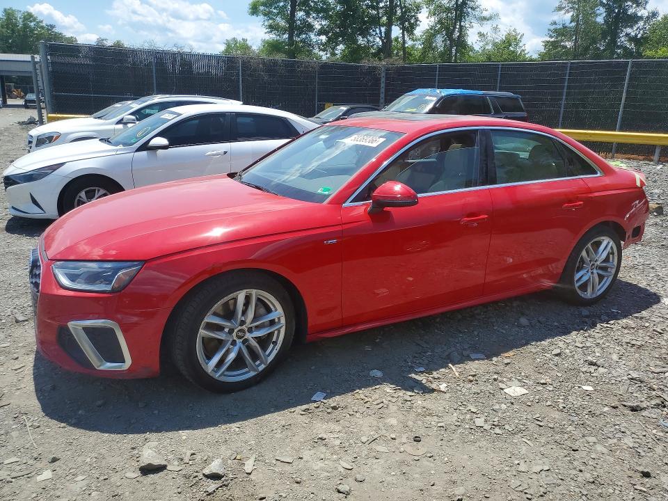 2022 Audi A4 მანქანა იყიდება აუქციონზე, vin: WAUDAAF44NN007068, აუქციონის ნომერი: 58369366