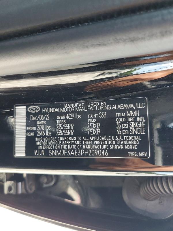 Продажа на аукционе авто 2023 Hyundai Tucson, vin: 5NMJF3AE3PH209046, номер лота: 57418646