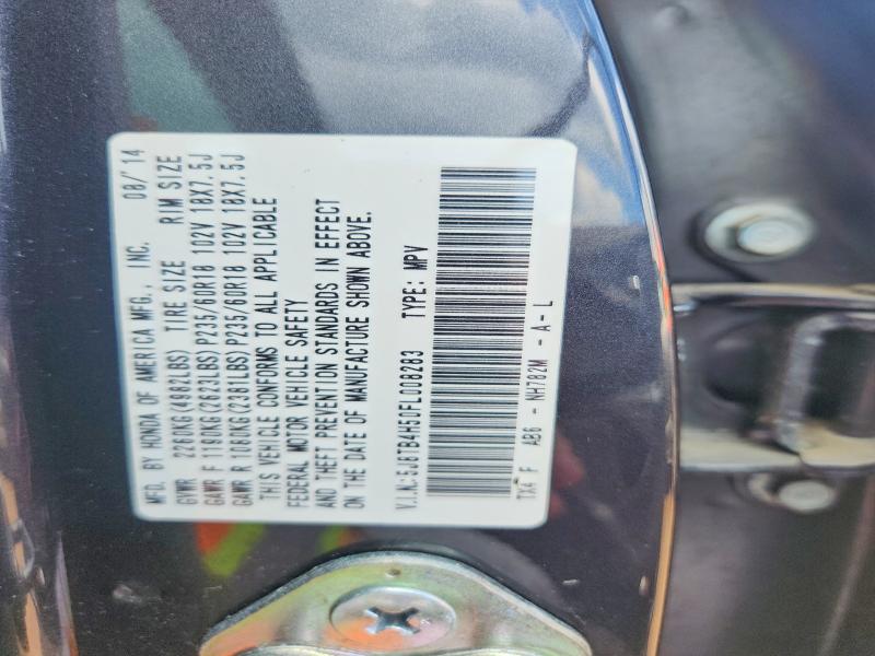 56342046 :رقم المزاد ، 5J8TB4H50FL008283 vin ، 2015 Acura Rdx مزاد بيع