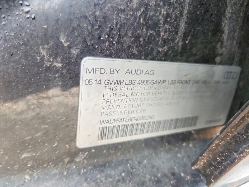 55933506 :رقم المزاد ، WAUFFAFL6EN045290 vin ، 2014 Audi A4 مزاد بيع