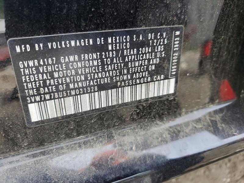 55674076 :رقم المزاد ، 3VW7W7BU5TM031328 vin ، 2026 Volkswagen Jetta مزاد بيع