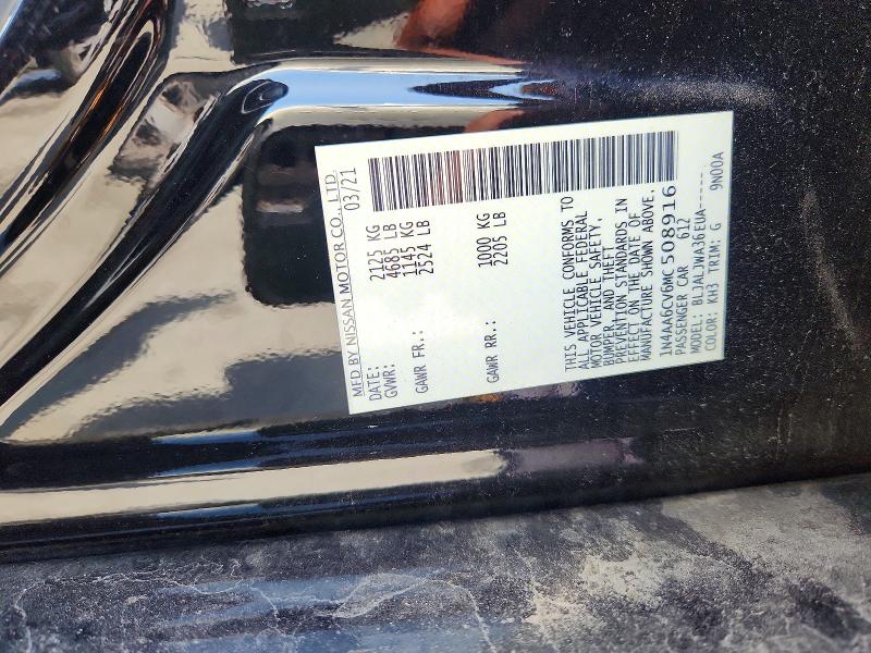 59541876 :رقم المزاد ، 1N4AA6CV6MC508916 vin ، 2021 Nissan Maxima مزاد بيع