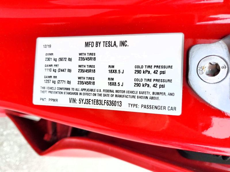 Продажа на аукционе авто 2020 Tesla Model 3, vin: 5YJ3E1EB3LF636013, номер лота: 58964176