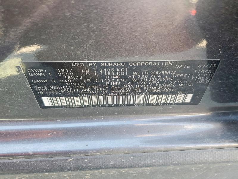 Продаж на аукціоні авто 2025 Subaru Crosstrek, vin: 4S4GUHM6XS3730253, номер лоту: 58455646