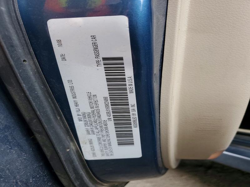 2009 Subaru Legacy მანქანა იყიდება აუქციონზე, vin: 4S3BL616096224868, აუქციონის ნომერი: 55888096