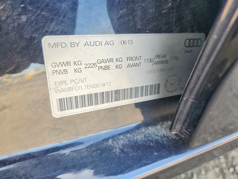 55609096 :رقم المزاد ، WAUBFCFL7EN001812 vin ، 2014 Audi A4 مزاد بيع