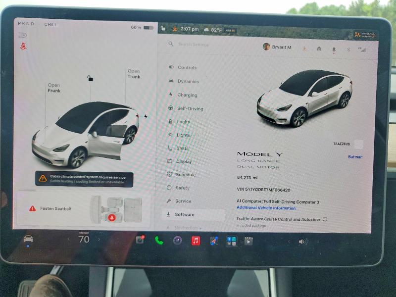 Aukcja sprzedaży 2021 Tesla Model Y, vin: 5YJYGDEE7MF066420, numer aukcji: 58425346