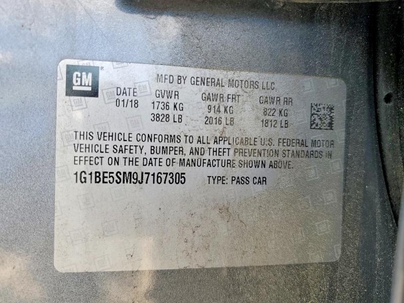 58377796 :رقم المزاد ، 1G1BE5SM9J7167305 vin ، 2018 Chevrolet Cruze مزاد بيع