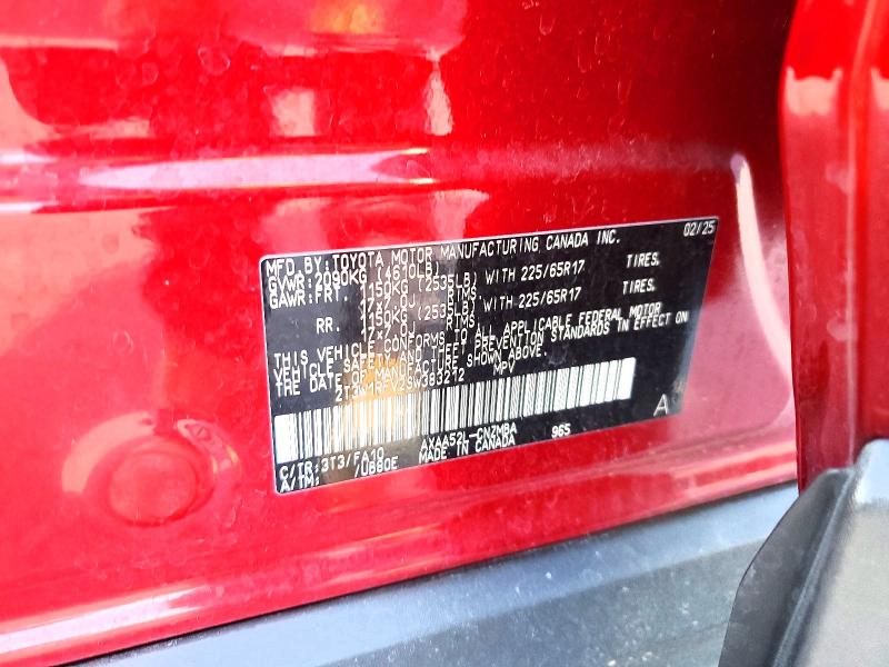 2025 Toyota Rav4 მანქანა იყიდება აუქციონზე, vin: 2T3W1RFV2SW383212, აუქციონის ნომერი: 58065276