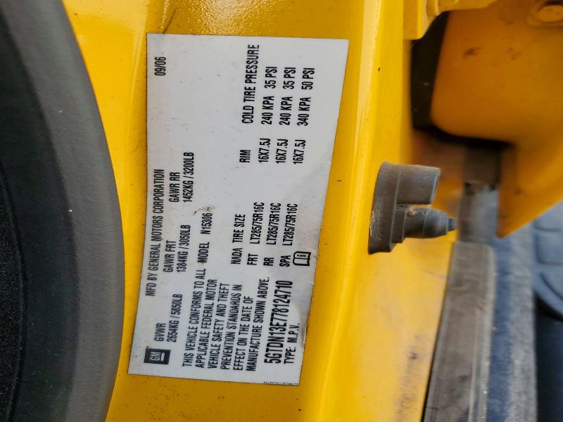 Продаж на аукціоні авто 2007 Hummer H3, vin: 5GTDN13E778124710, номер лоту: 55753216