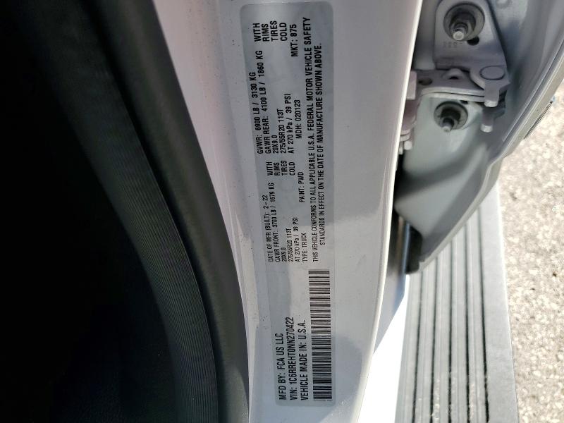 Продаж на аукціоні авто 2022 Ram 1500, vin: 1C6RREHT0NN270422, номер лоту: 57411696