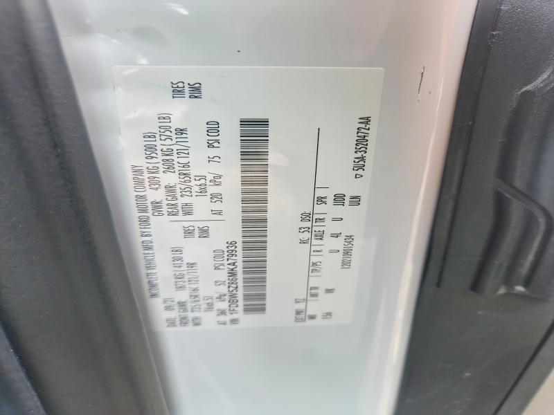 Продаж на аукціоні авто 2021 Ford Transit, vin: 1FDBW5Z86MKA79936, номер лоту: 55904296