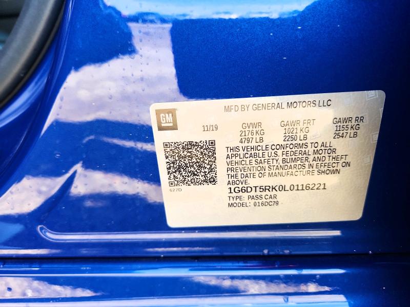 Продажа на аукционе авто 2020 Cadillac Ct5, vin: 1G6DT5RK0L0116221, номер лота: 58377496
