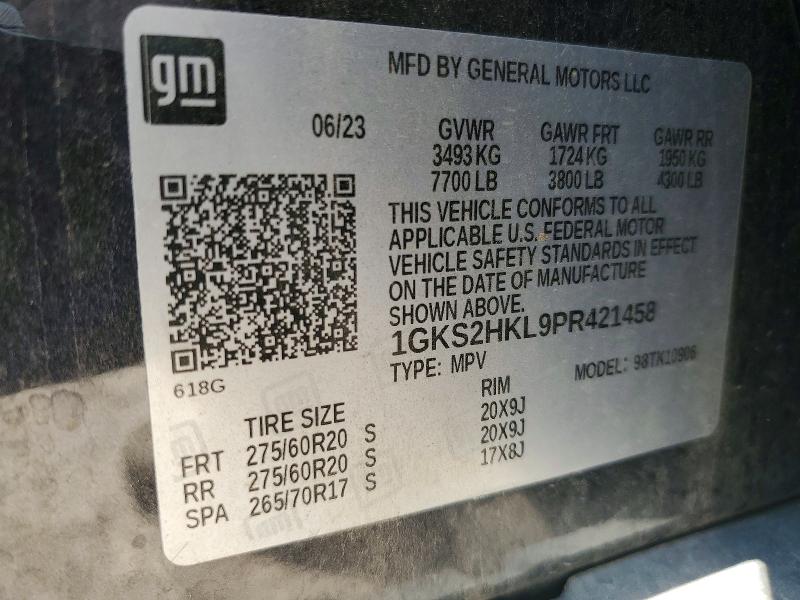 Продаж на аукціоні авто 2023 Gmc Yukon Xl, vin: 1GKS2HKL9PR421458, номер лоту: 57930626