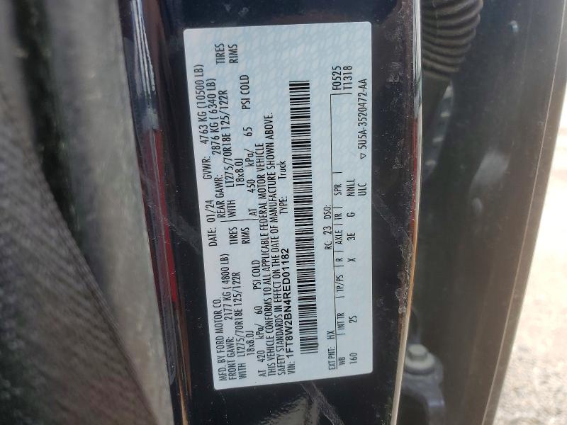 Aukcja sprzedaży 2024 Ford F250, vin: 1FT8W2BN4RED01182, numer aukcji: 55502476