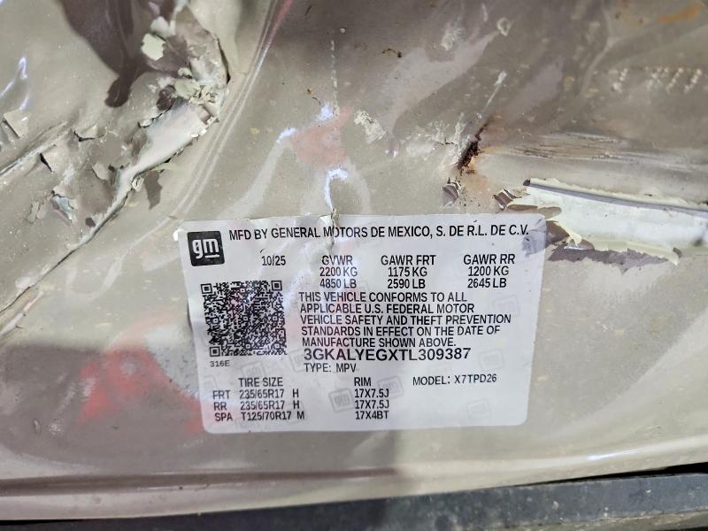 57733336 :رقم المزاد ، 3GKALYEGXTL309387 vin ، 2026 Gmc Terrain مزاد بيع