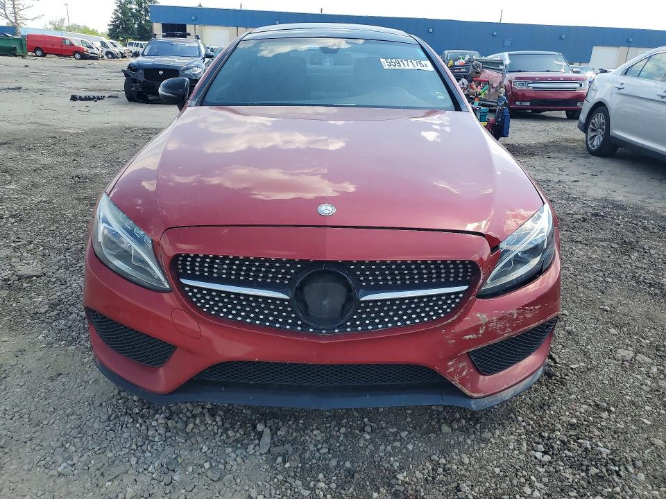 55917176 :رقم المزاد ، WDDWJ4JB6HF502461 vin ، 2017 Mercedes-benz C مزاد بيع