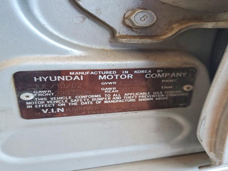 Продажа на аукционе авто 2002 Hyundai Sonata, vin: KMHWF35HX2A712758, номер лота: 56369416