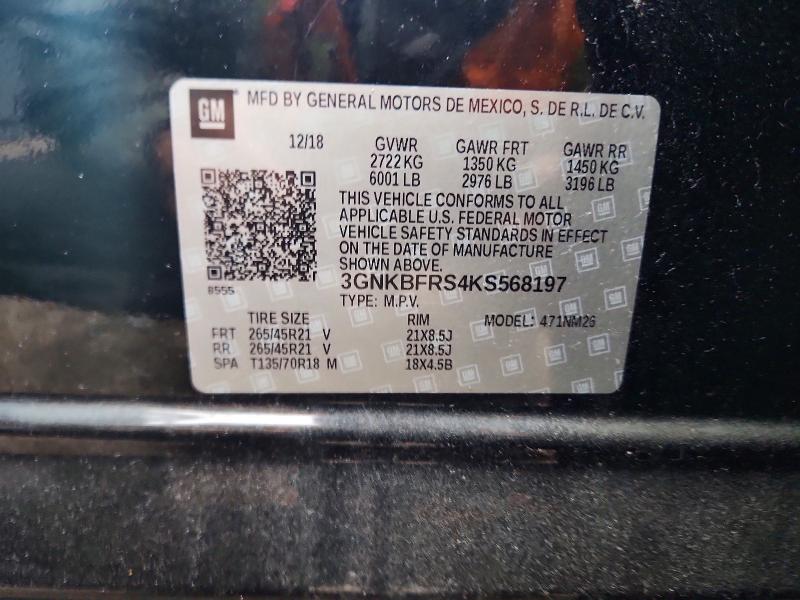 Продажа на аукционе авто 2019 Chevrolet Blazer, vin: 3GNKBFRS4KS568197, номер лота: 56246106