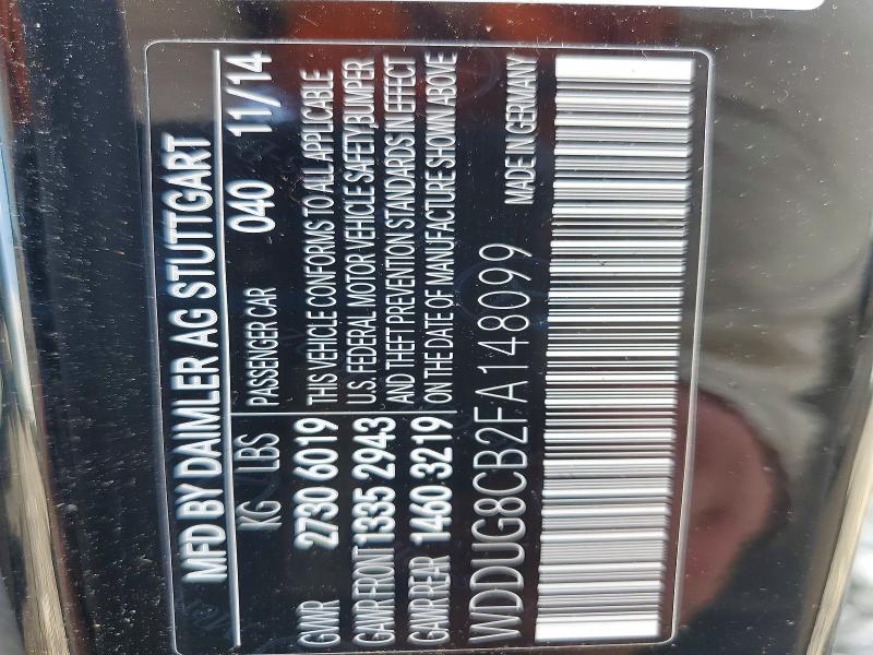 Aukcja sprzedaży 2015 Mercedes-benz S, vin: WDDUG8CB2FA148099, numer aukcji: 57488226