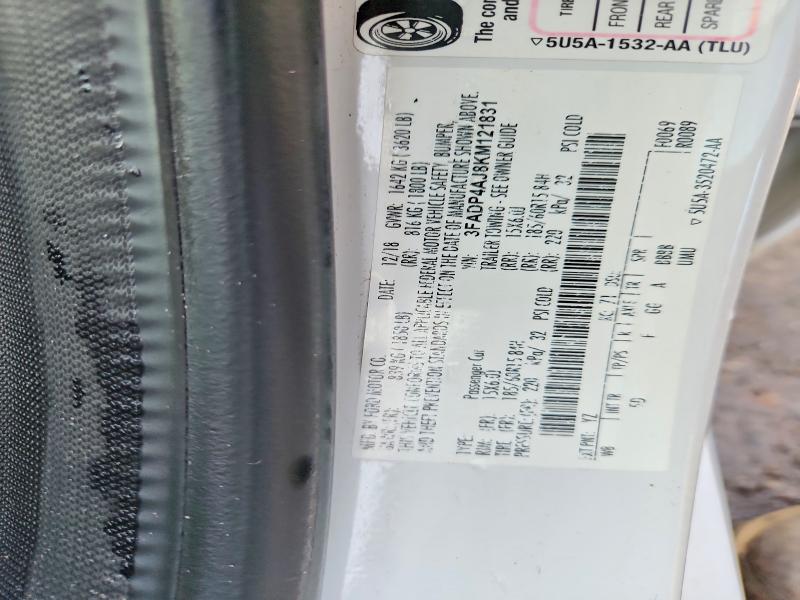 Aukcja sprzedaży 2019 Ford Fiesta, vin: 3FADP4AJ8KM121831, numer aukcji: 55194316