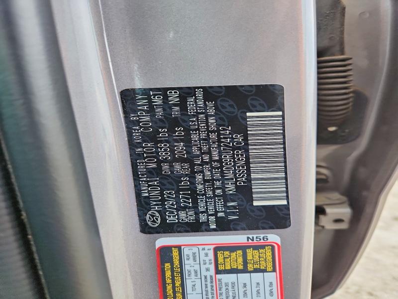 Продажа на аукционе авто 2024 Hyundai Elantra, vin: KMHLM4DG9RU724142, номер лота: 57864746