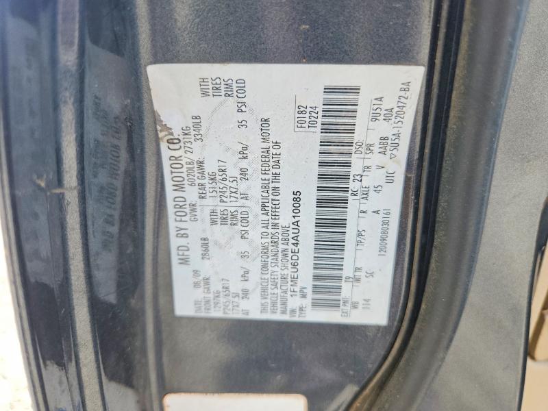 55624146 :رقم المزاد ، 1FMEU6DE4AUA10085 vin ، 2010 Ford Explorer مزاد بيع