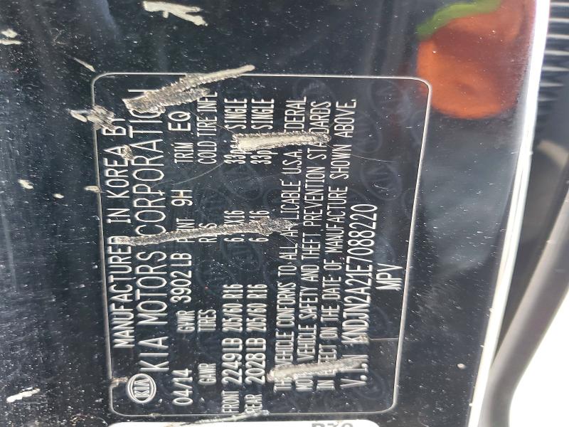 Aukcja sprzedaży 2014 Kia Soul, vin: KNDJN2A21E7088220, numer aukcji: 56047416