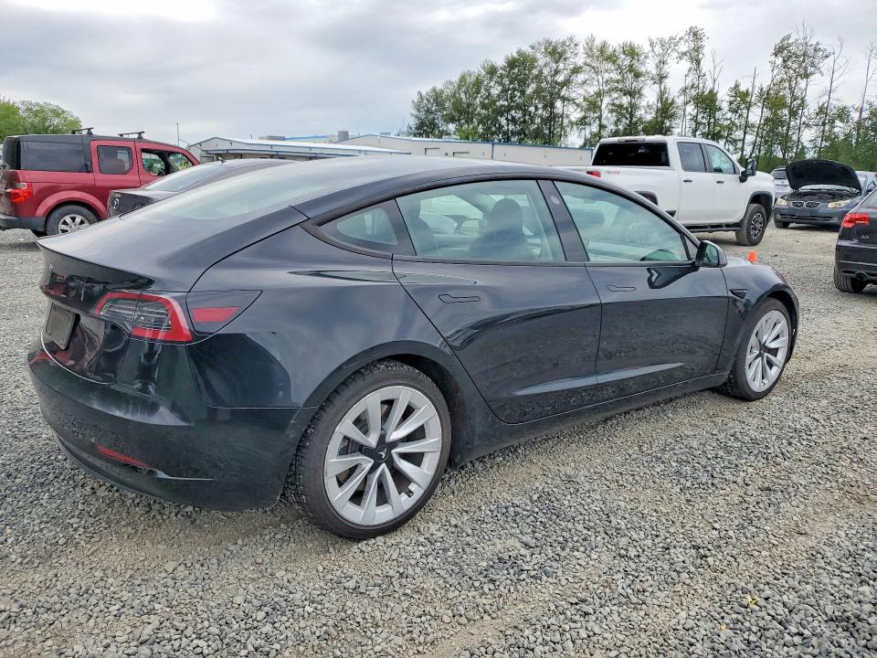 2022 Tesla Model 3 მანქანა იყიდება აუქციონზე, vin: 5YJ3E1EA2NF304476, აუქციონის ნომერი: 56161536