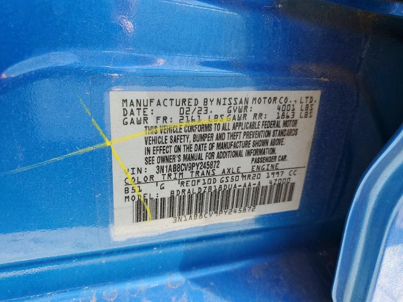Aukcja sprzedaży 2023 Nissan Sentra, vin: 3N1AB8CV9PY245872, numer aukcji: 56990976