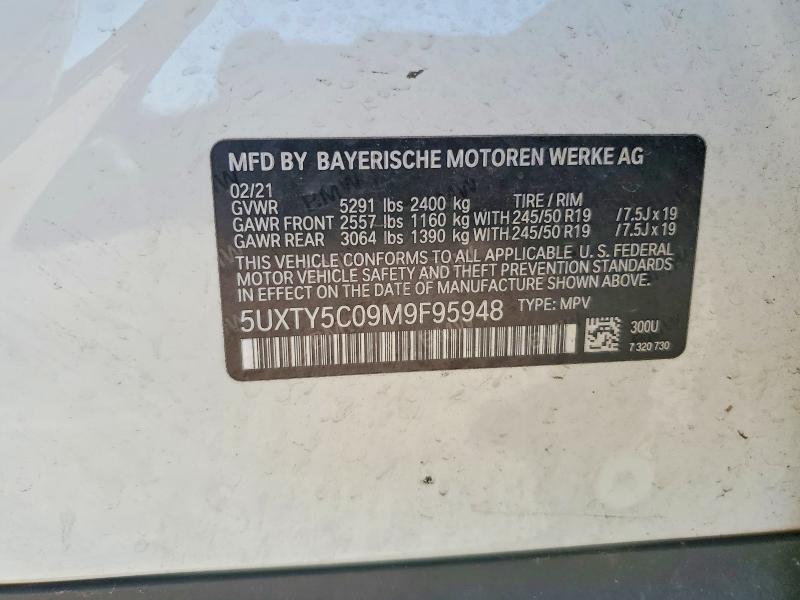 Продажа на аукционе авто 2021 Bmw X3, vin: 5UXTY5C09M9F95948, номер лота: 55707436