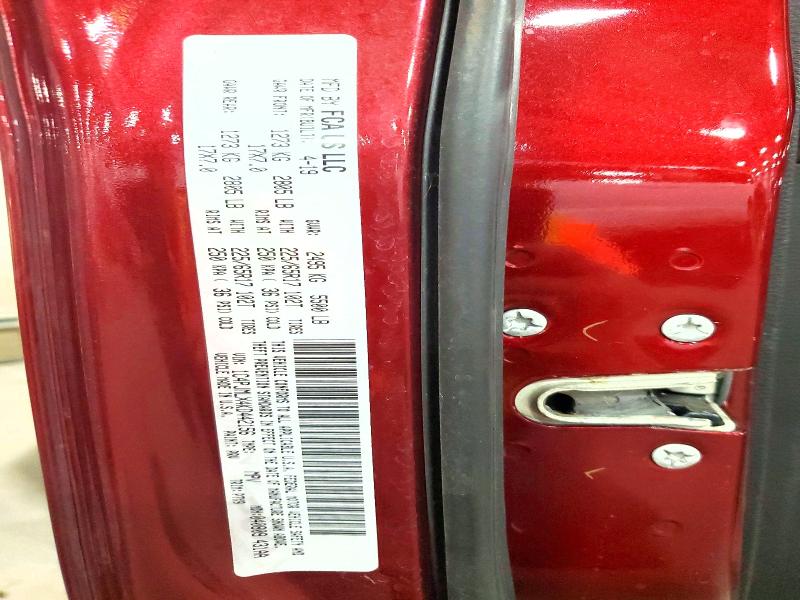 55824336 :رقم المزاد ، 1C4PJMLX4KD442156 vin ، 2019 Jeep Cherokee مزاد بيع