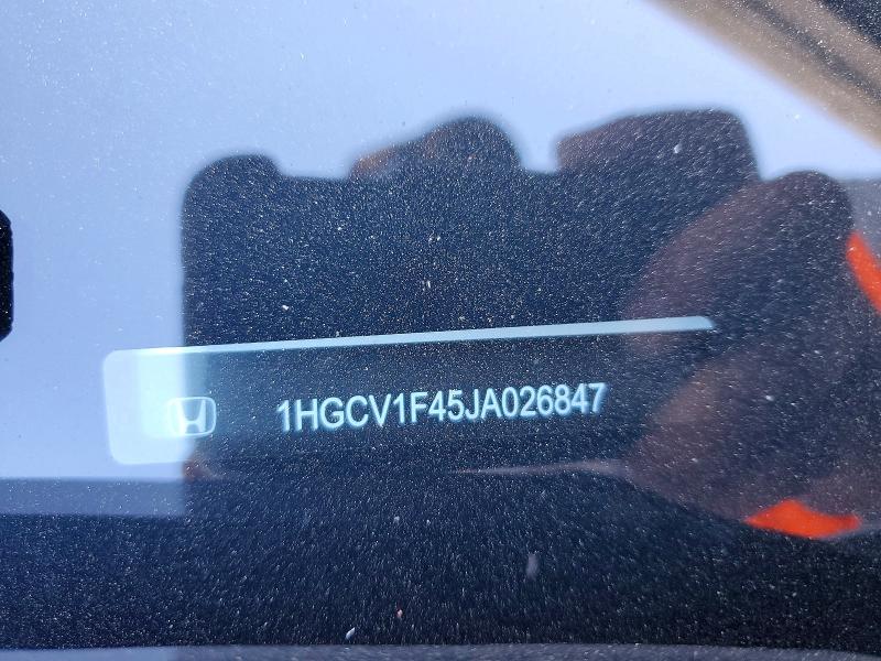 Продаж на аукціоні авто 2018 Honda Accord, vin: 1HGCV1F45JA026847, номер лоту: 57554096