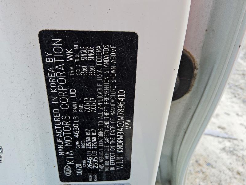 Продаж на аукціоні авто 2021 Kia Sportage, vin: KNDPM3AC0M7896410, номер лоту: 55830356