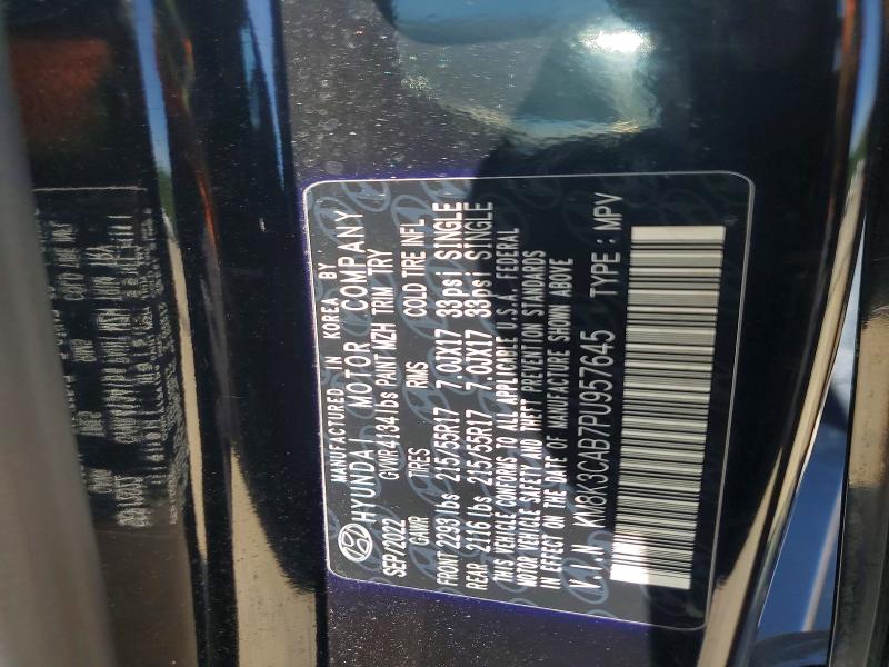 58152356 :رقم المزاد ، KM8K3CAB7PU957645 vin ، 2023 Hyundai Kona مزاد بيع